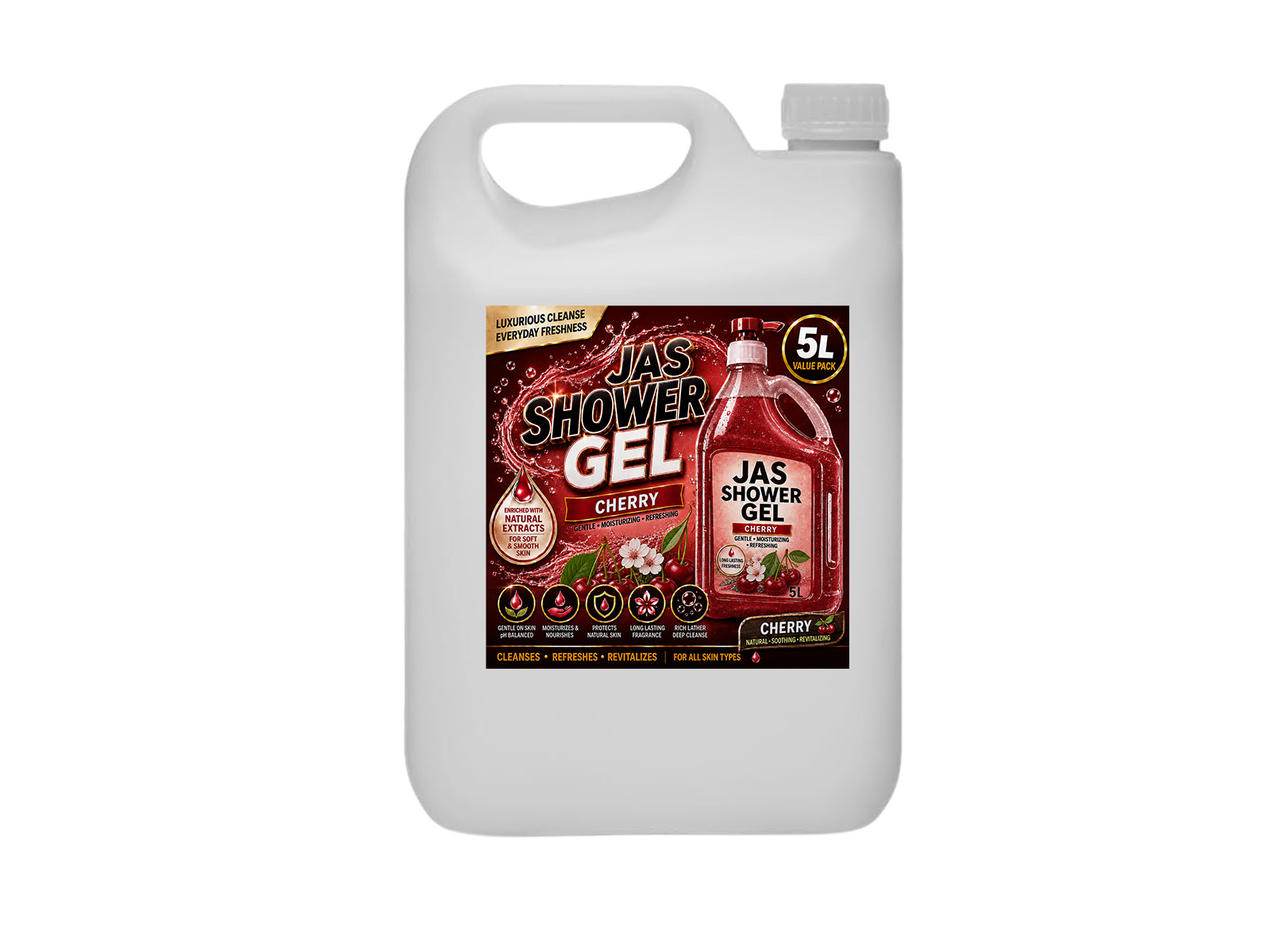 JAS Shower Gel 5lt Cherry